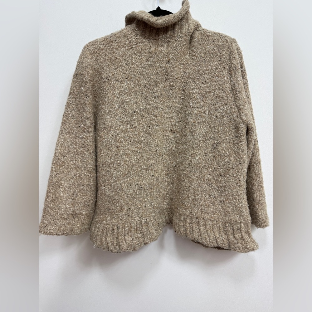 Ruby Rd. Beige Ruffle Cardigan GUC - Picture 3 of 3